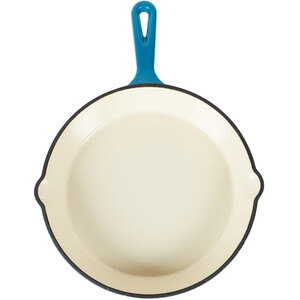 Kitchen Master Blue Cast Iron Fry Pan