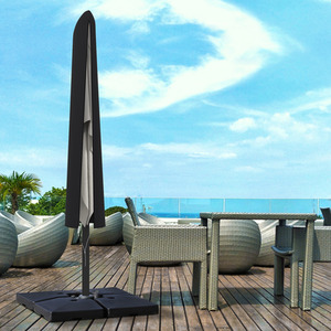 Black Outsunny Garden Parasol Cover shot 7431105
