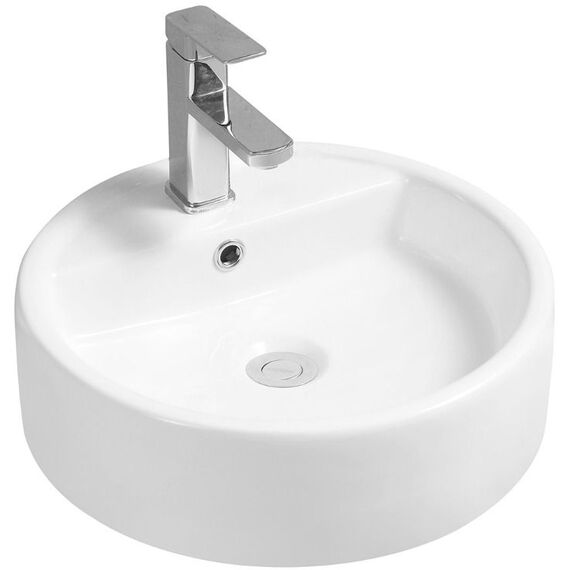 Ceramic All-in-One Thick-Edge Countertop Basin