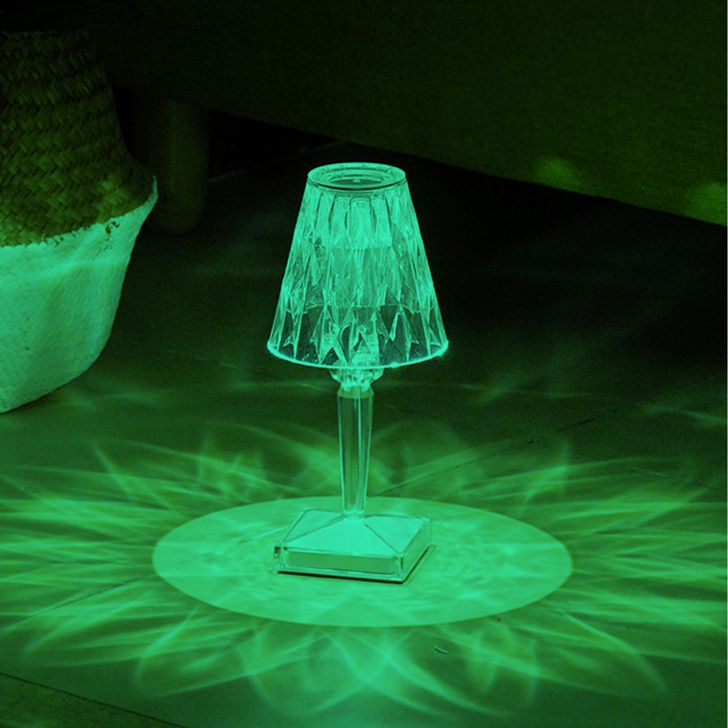 Image of Lifeideas Crystal Effect Table Lamp with&hellip;