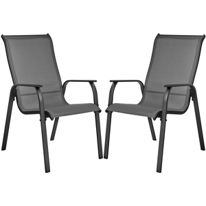 Yaheetech Outdoor Texteline Dining Chair Set