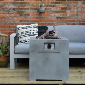 Cosibrixx 60 Concrete Effect Fire Pit Table