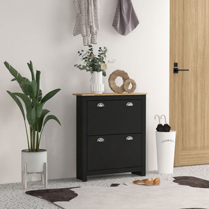 HOMCOM 2 Drawer Shoe Cabinet