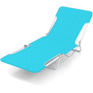 2 Pieces Outdoor Folding Chaise Lounge