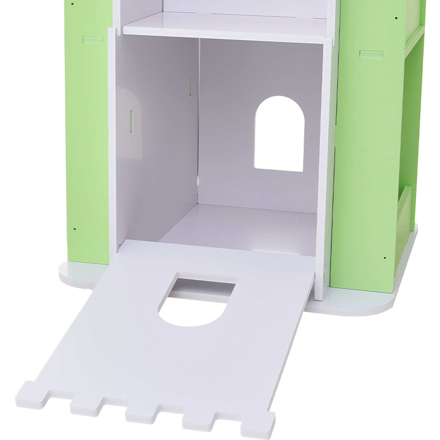 5-tier Castle Kids Rotating Bookshelf - Green