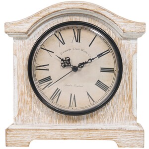 Washed Wood Effect Mantle Clock