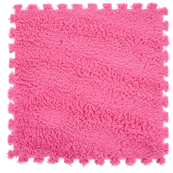 Set of 12 Plush Interlocking Foam Play Mats