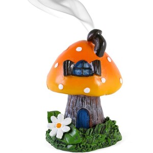 Toadstool House Incense Cone Holder
