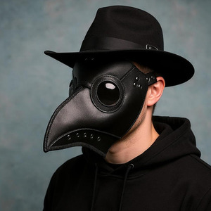 Plague Doctor Cosplay Mask with Haunting Black Finish