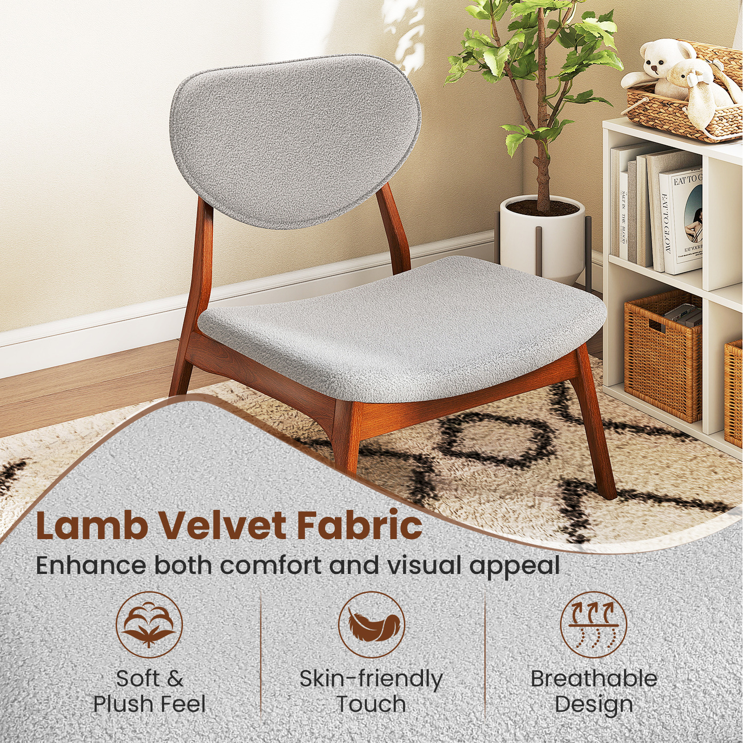 Accent Chairs And Table Set - Grey