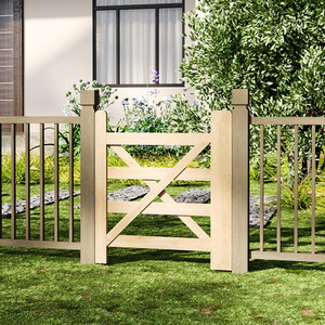 Outdoor Timber Big Cross Garden Gate
