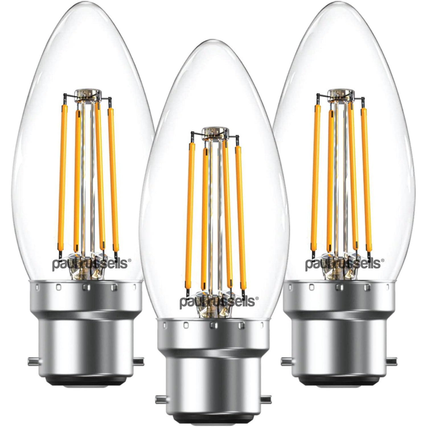 Image of 4.5W LED Filament, candle, B22, 470lm,&hellip;