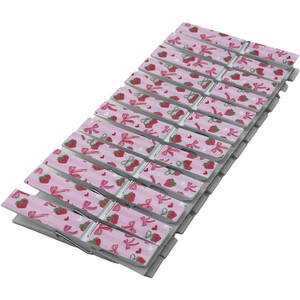 Pack of 24 Berry Sweet Printed Pegs