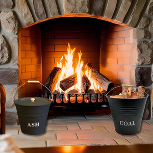 12L Steel Metal Bucket and Coal Bucket
