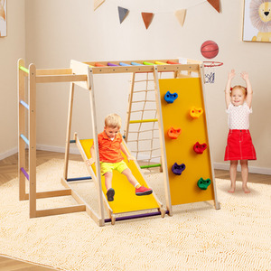 6-in-1 Jungle Gym with Slide