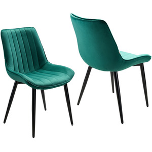 Set of 2 Channel-Tufted Upholstered Dining Chairs