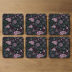 Different Flowers Shapes  Birds Coaster