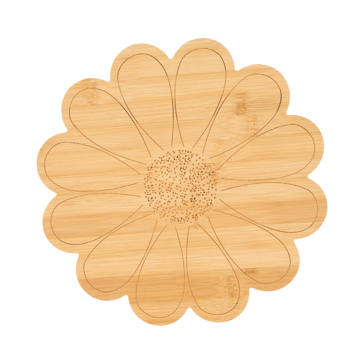 Image of Bamboo Daisy Serving Tray - Natural
