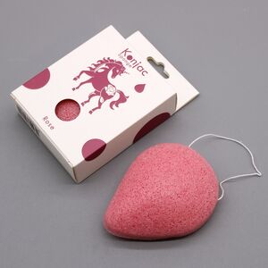 Teardrop Konjac Sponge Rose Antiaging