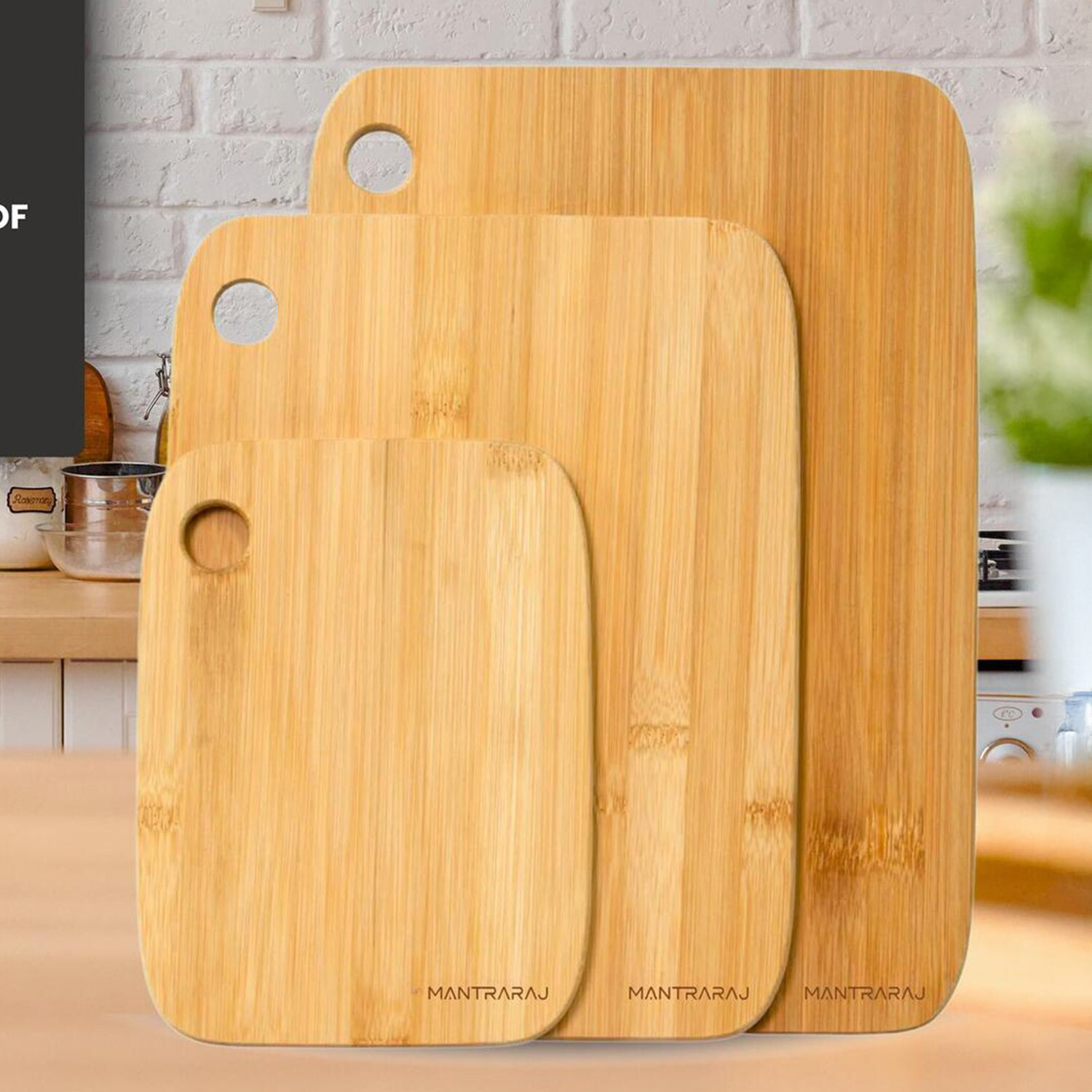 Image of Set of 3 Bamboo Chopping Boards&hellip;