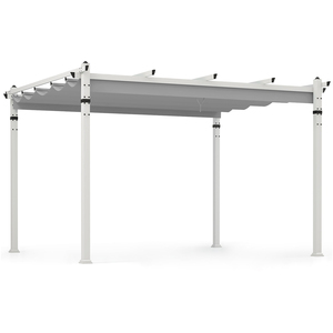 Outdoor Pergola with Retractable Canopy