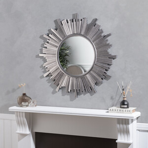 Starburst Metallic Stepped Edge Mirror