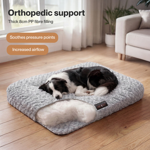Skylos Plush Dog Bed Soft Rose Velvet Non-Slip Pet Mattress