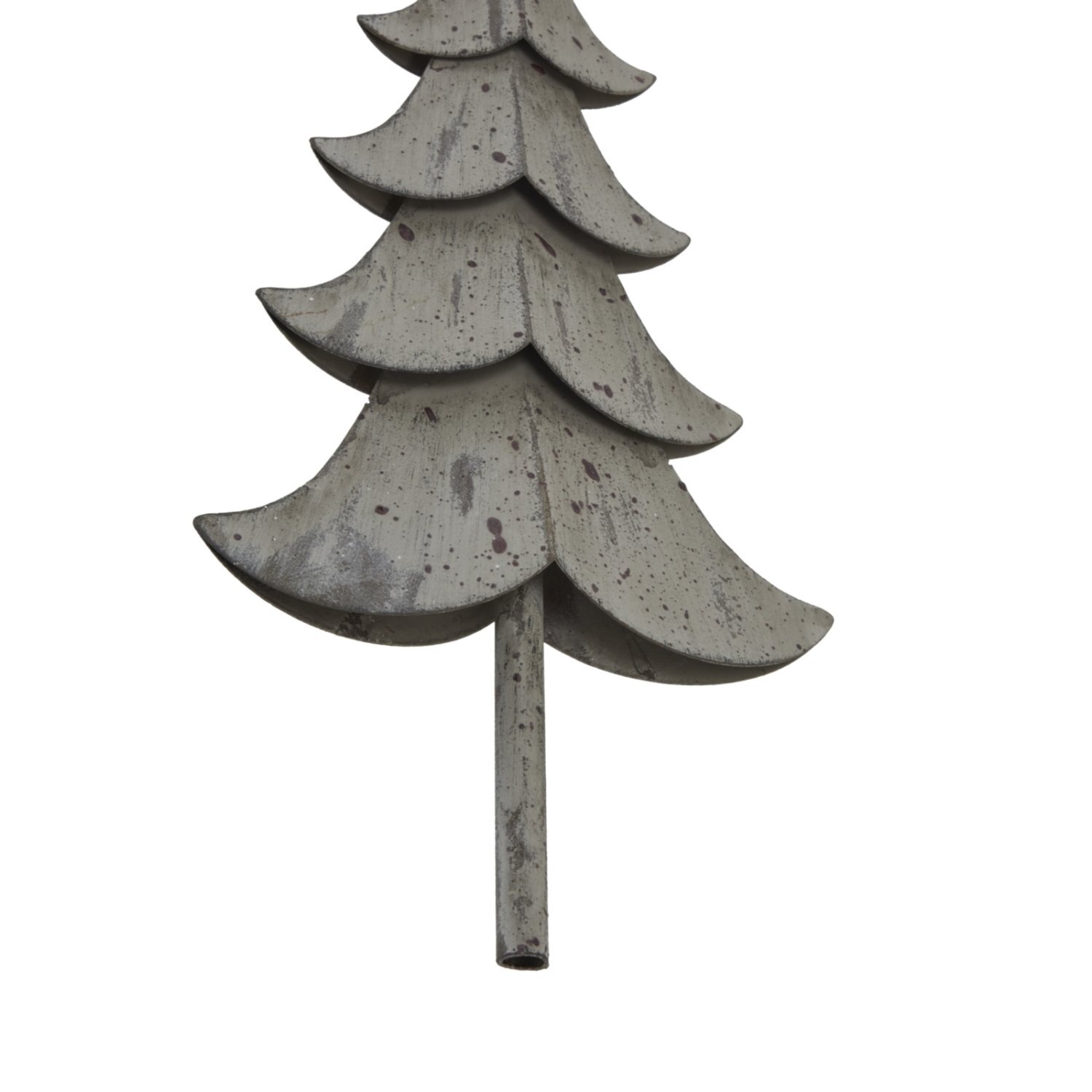 Large Rustic Metal Hanging Tree Wall Decor For Organic Style - Grey