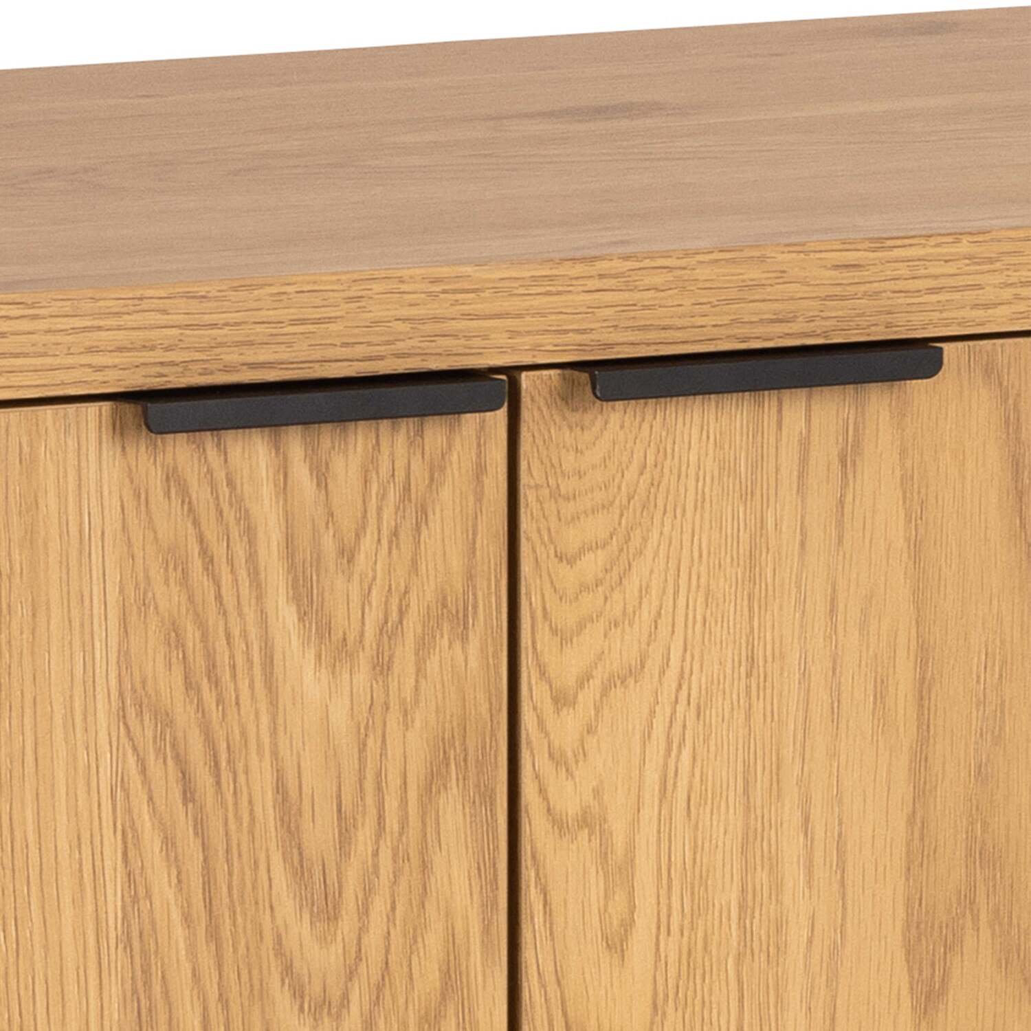 Wyld Haus Bramblewig 2-Door Medium Oak-Look Sideboard with Slatted Front - Natural