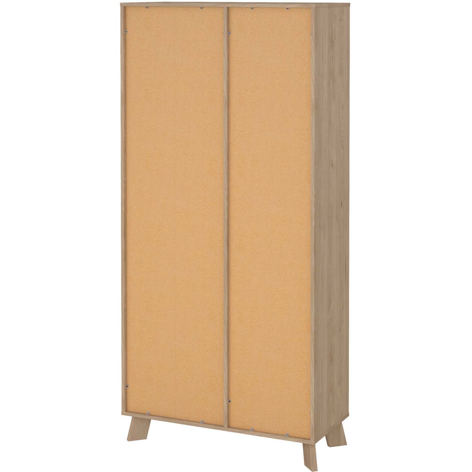Wyld Haus Lira Jackson Hickory Oak & White China Cabinet 2 Doors - Jackson Hickory And White Matt