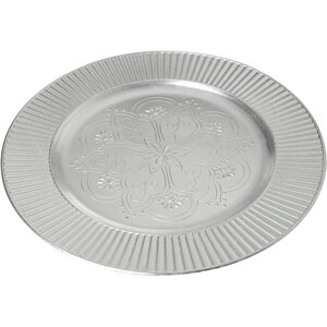 Redbud Silver Charger Plate