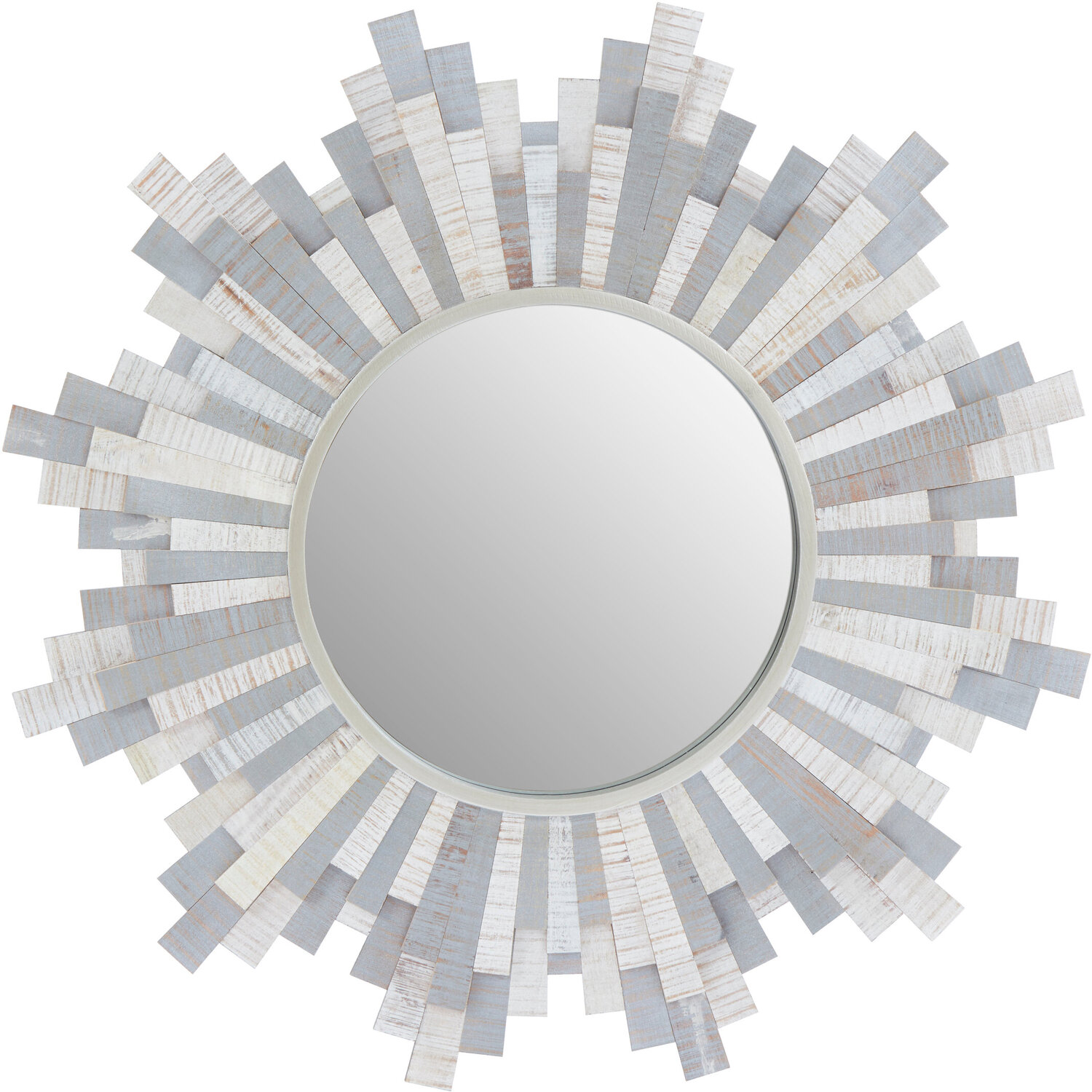 Cindy Small Gold Finish Wall Mirror - Grey