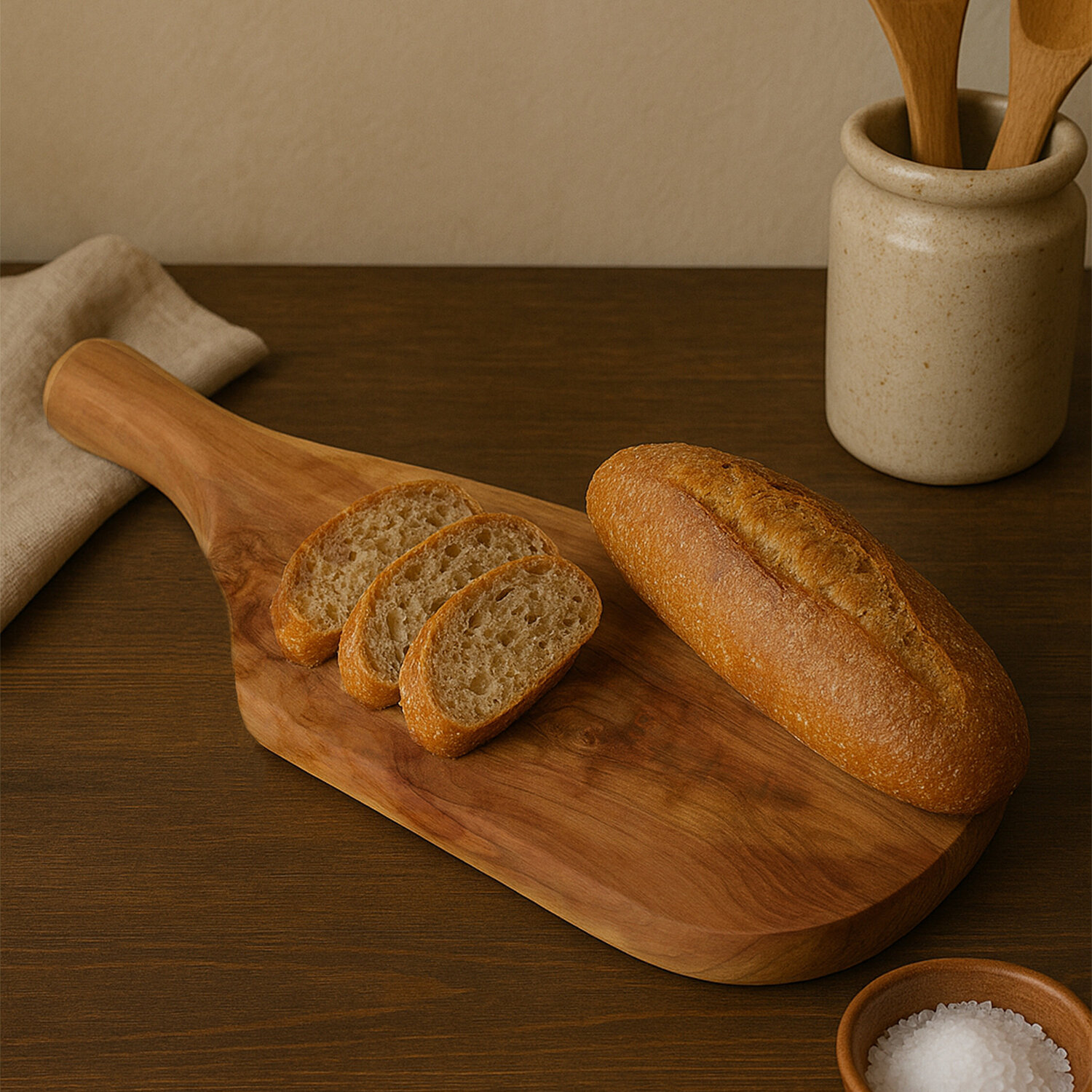 Kora Olive Wood Serving Board - Brown