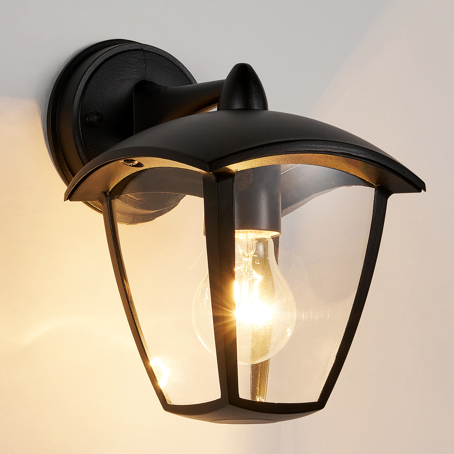 Image of Outdoor Wall Light - Black /&hellip;
