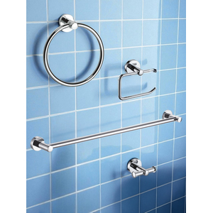 Showerdrape Modernity Steel Wall Mounted 4 Piece Bathroom Accessory Set