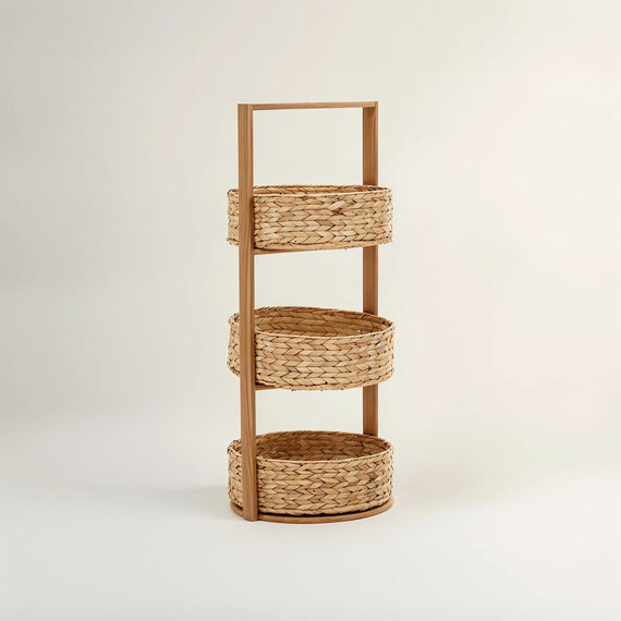 Arles 3 Tier Water Hyacinth Storage Caddy