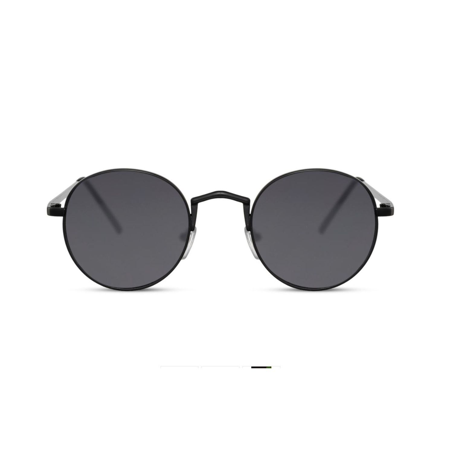 Panorama Round Unisex Sunglasses - Matte Black