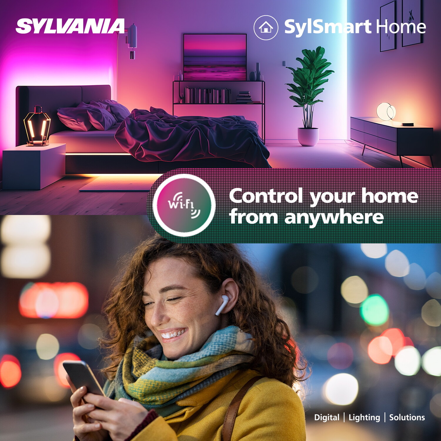 Sylvania Yourhome Smart Led Recessed Spotlight 11w 400 Lumens Black - Black