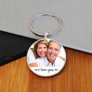 Personalised I Love You Photo Upload Key Ring