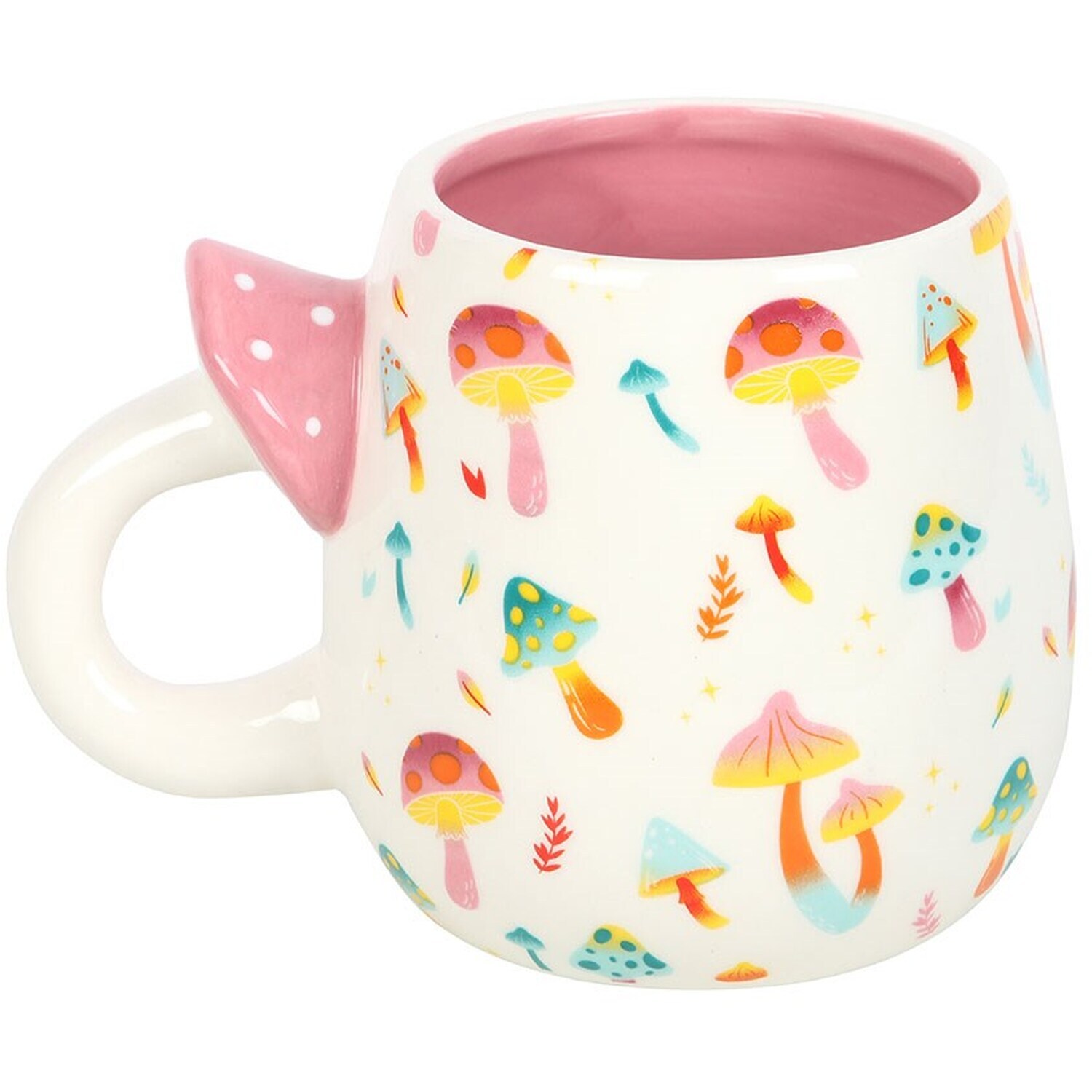Image of Funky Fungi Print Mug with Mushroom&hellip;