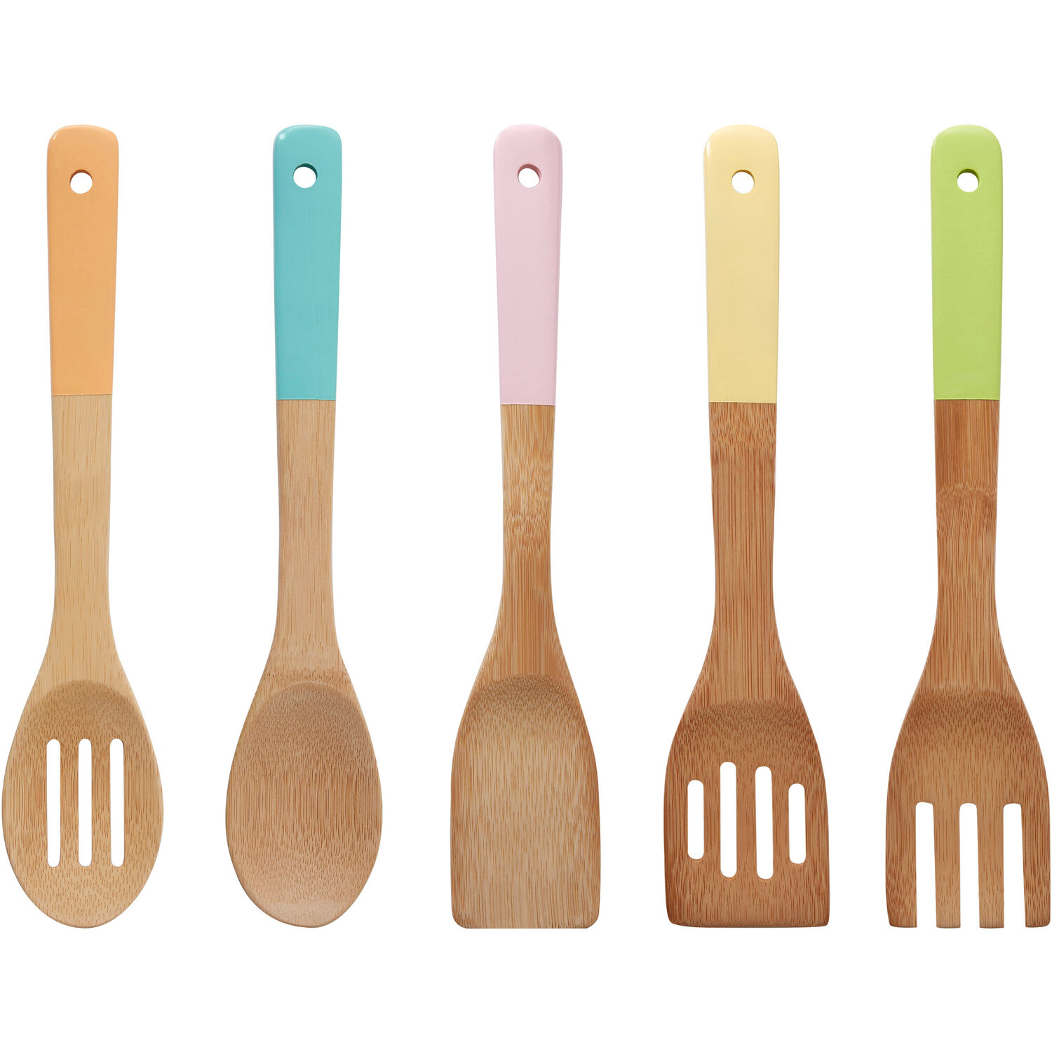 Aleki 5 Piece Bamboo Kitchen Utensil Set - Assorted