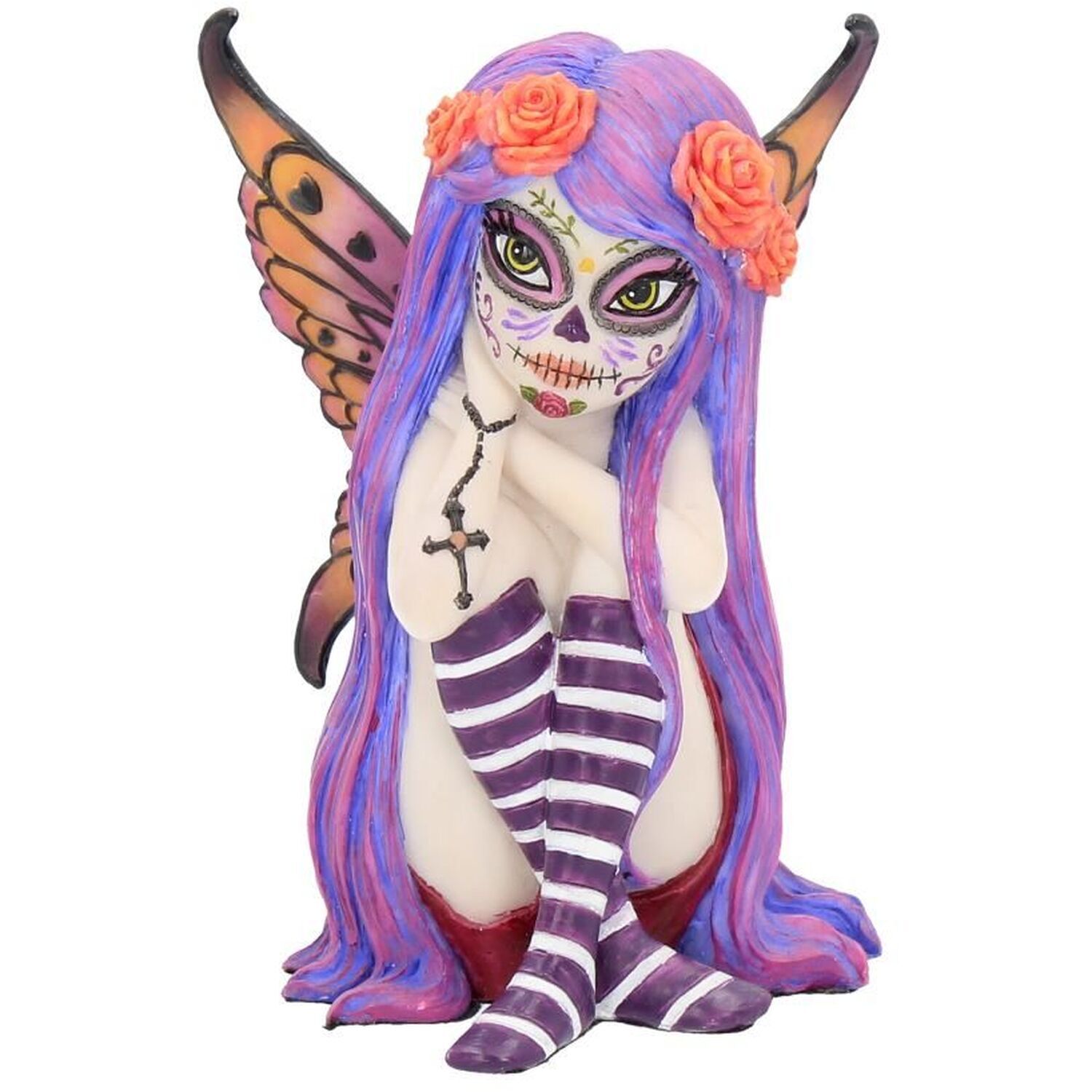 Esmerelda Figurine Sugar Skull Fairy Ornament - 11cm