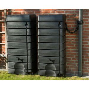 276 Litre Black Wall Tank Double Kit