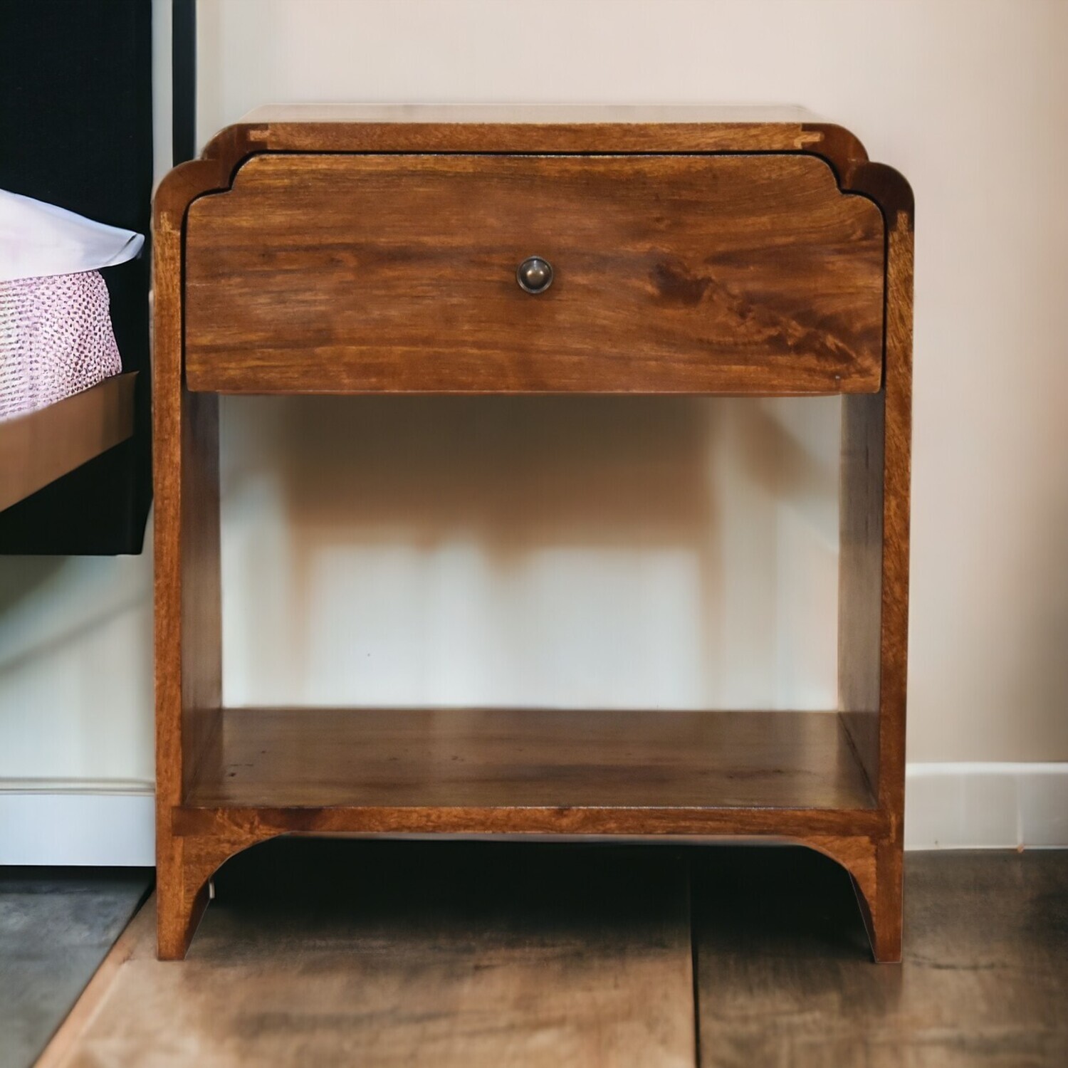 Newton Solid Wood Bedside Table