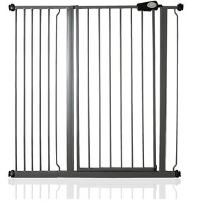 Safetots Extra Tall Metal Safety Gate Pressure Fit, 94.3cm - 101.9cm, Matt Black, 104cm in Height