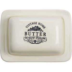 Vintage Home Cream Butter Dish