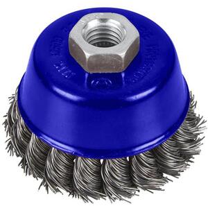 BlueSpot Tools Twist Knot Cup Brush 75mm M14 X 2