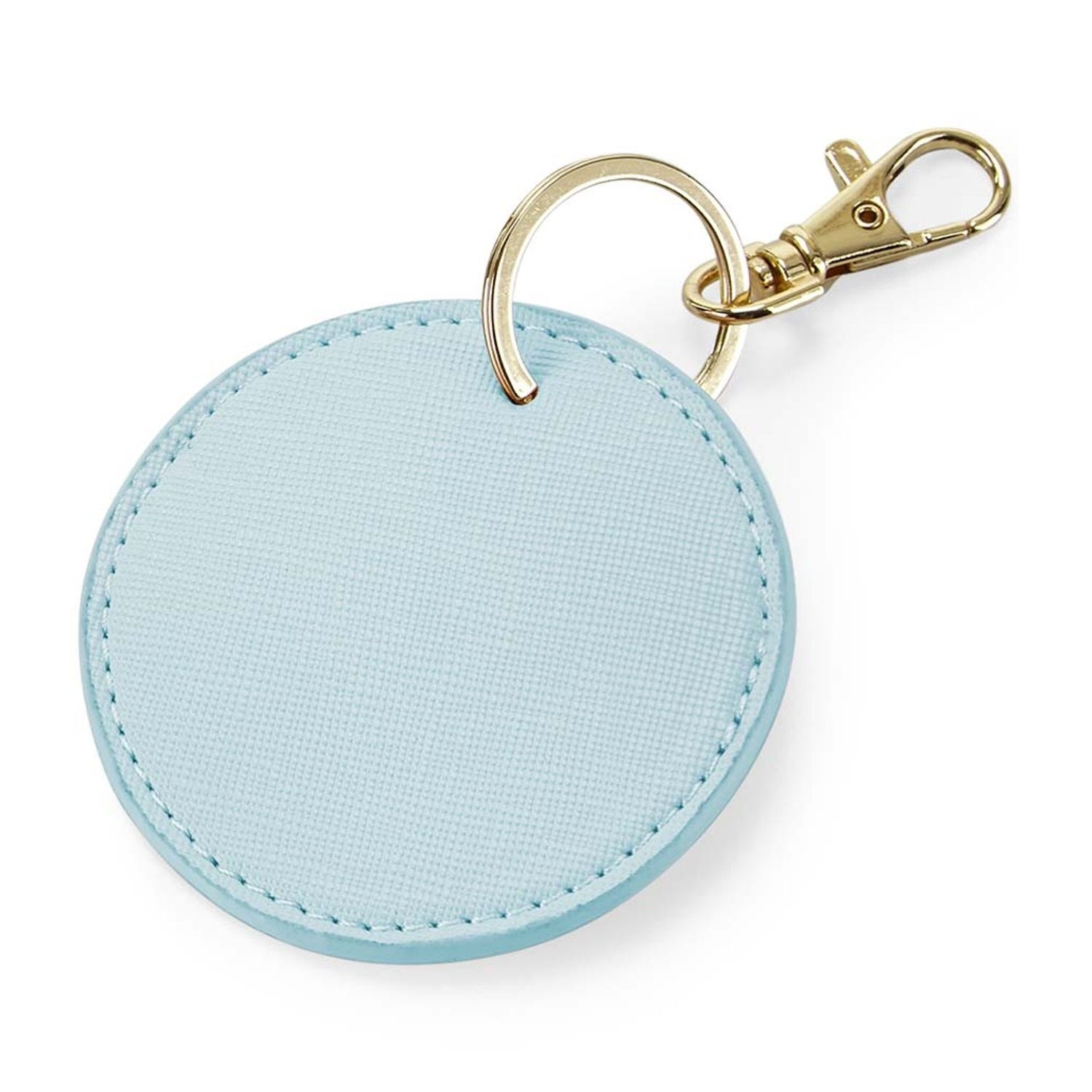 Bagbase Boutique Circular Key Clip - Soft Blue