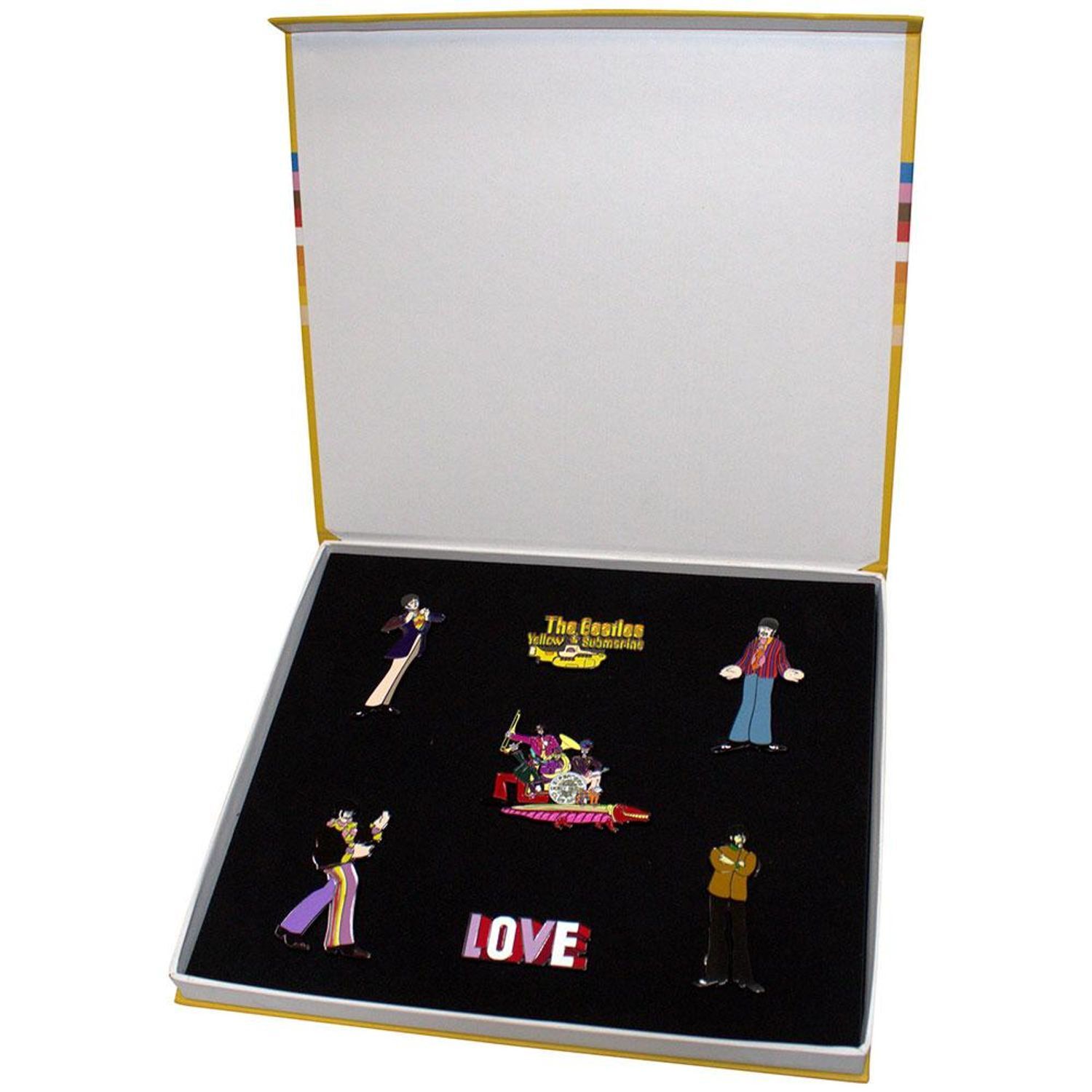 The Beatles Yellow Submarine Band Pin Badge Set (Pack Of 7) - Multicoloured