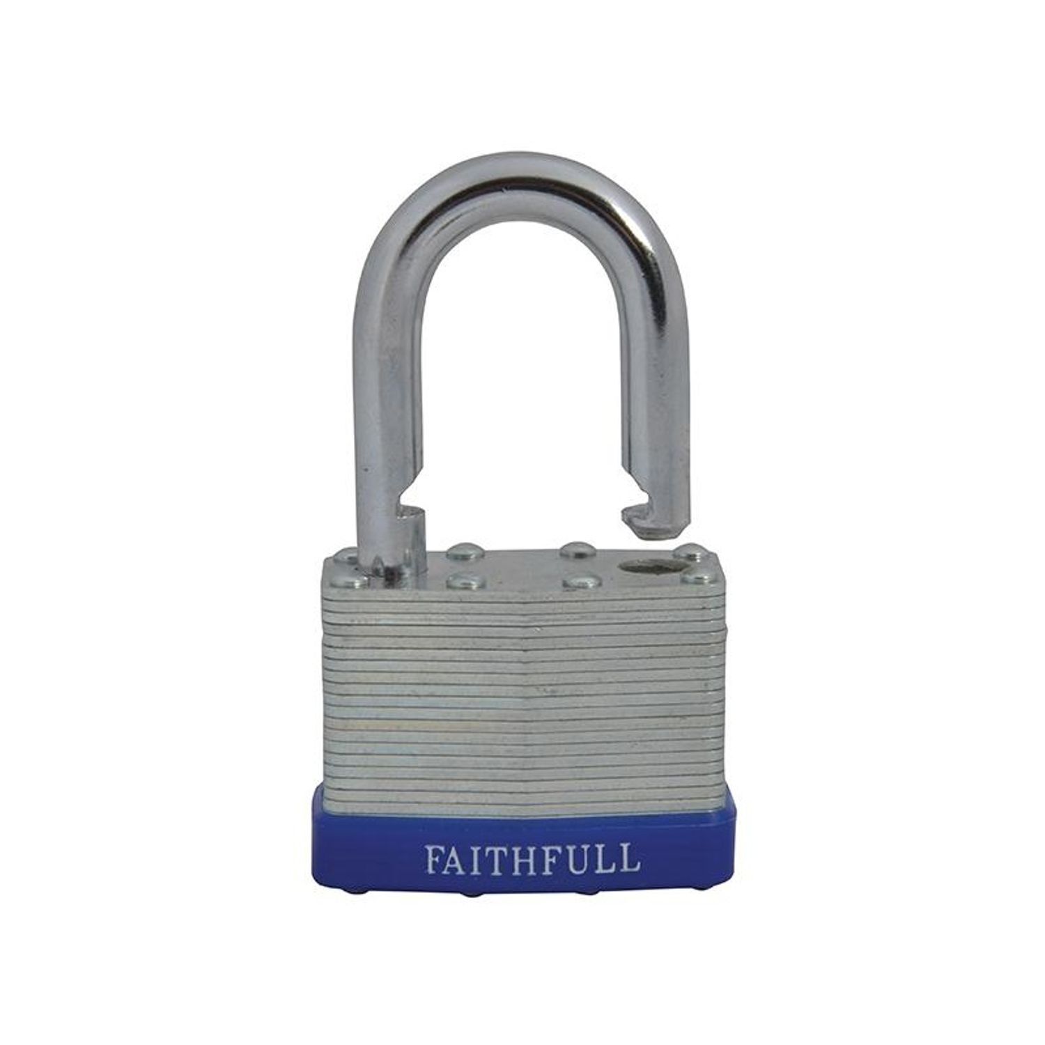 Faithfull Laminated Steel Padlock - Multi Colour